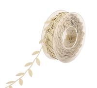 1 rollo de hojas de ratán para decoración de hojas verdes artificiales para envolver regalos, carrete de otoño