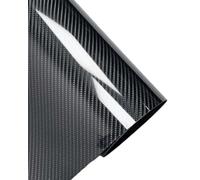 1 rollo de lámina de carbono 7D, lámina para automóviles 150 x 30 cm, lámina autoadhesiva de vinilo para automóviles, lámina protectora de carbono para automóviles, lámina de fibra (negra)