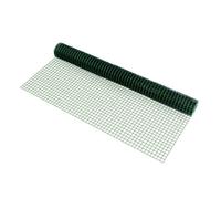 1 rollo de malla de alambre cuadrados - 1 x 5 m - tela metálica de 25 m - verde [pro.tec] 100 cm