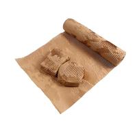 1 rollo de papel de embalaje de panal, papel de regalo marrón para mudanzas esenciales, envío, envoltura y relleno de vacío, 38 cm x 50 m