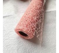 1 rollo de papel de malla para envolver flores, envoltura de ramo de red hueca irregular, suministros de floristería