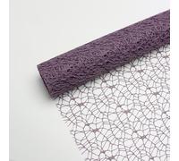 1 rollo de papel de malla para envolver flores, envoltura de ramo de red hueca irregular, suministros de floristería