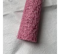 1 rollo de papel de malla para envolver flores, envoltura de ramo de red hueca irregular, suministros de floristería