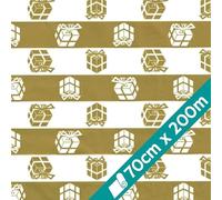 1 Rollo de Papel de Regalo 70 x 200 m | Golden Gala Oro | Papel de Embalaje para Recuerdos, Envoltura de Regalos | Navidad