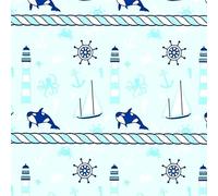 1 rollo de papel de regalo Ocean Wonders, 70 x 100 m, diseño infantil para niño y niña, papel de regalo para cumpleaños, Navidad y otras celebraciones