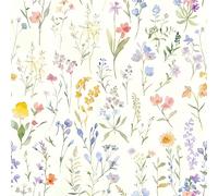 1 Rollo de Papel Tapiz Autoadhesivo Francés | Floral , Impermeable, Removible, Fácil de Instalar, Adecuado para Decoración del Hogar, Dormitorio, Cocina, Renovación de Muebles, 17.32*118.11 pulgadas