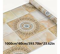 1 Rollo de Papel Tapiz Autoadhesivo Impermeable de , Resistente al Aceite y al , Decoración de Pared de Cocina, Fácil de Pegar, Removible, , para Muebles/Escritorio/Decoración de Habitación