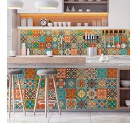 1 Rollo de Pegatina Autoadhesiva para Pared con Estampado Paisley, Adhesivo Decorativo Desmontable y Enlazable para Habitación de Invitados/Sala/Dormitorio/Belleza del de 120cm x 30cm