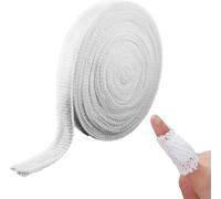 1 rollo de vendaje tubular de 1,5 cm x 10 m, transpirable, malla para tubo, protección para los dedos, malla elástica, vendaje para dedos de los pies