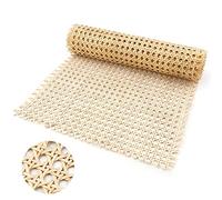 1 Rollo Tela de Ratán, 35cm x 1m Natural Rollo de Correas de Caña de Ratán para Proyectos de Caña Tela de Malla de Ratán para Muebles Sillas Armarios Techos