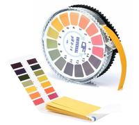 1 Rollo Tiras de Papel de Prueba de pH Universal, Rango de Medición 0-14, Con 80pzs Tiras de Papel Reactivas de pH Universales, Tiras Tornasol pH, Rango de Medición 1 -14, Para Pruebas Rápidas de pH
