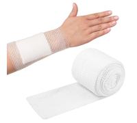 1 rollo Vendaje de Red, Blanco Vendaje Elástico Tubular, 5.8cmx2m, Venda Malla Tubular, Vendajes Rollselastic Net Dressing, Vendajes Transpirable Funda, para Tobillo Piernas y Cabeza