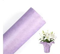 1 Rotolo di Carta Decorativa per Copri Vasi da Fiori - Carta Floreale Opaca per Vasi Natalizi, Carta per Avvolgere Vasi per Decorazioni Natalizie e Progetti Fai da Te(Color:Violeta)