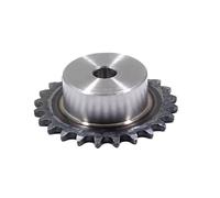 1 rueda dentada industrial 08B de 9-30 dientes, engranaje de cadena de acero n.° 45, 12 dientes, 24 dientes, orificio de chaveta: 41, 57, 61, 73, 77, 82, 86, 90, 94, 41-126 mm(08B10The Toothx45mm)