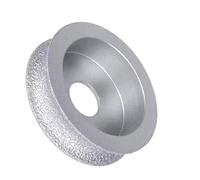 1 rueda redonda de 74 mm de diámetro, 10/15/20/25/30/35 mm, perfil manual de diamante soldado al vacío, amoladora angular for mármol.(1Pcs 15mm)