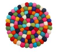1 salvamanteles de fieltro de 20 cm, salvamanteles de lana, para tazas, ollas, sartenes y tazas, fieltro a mano