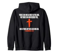 1 Samuel 2:2 Versículos de la Biblia Escritura Sudadera con Capucha