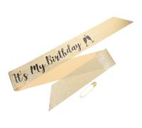 1 Sash De Tela It'S My Birthday Para Fiesta