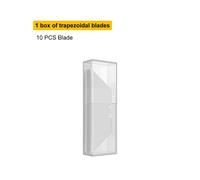 (1 scatola B) Lame per coltelli speciali Deli Materiale in acciaio Lame trapezoidali di ricambio per