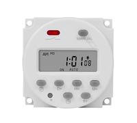 1 segundo intervalo 5V 12V 24V 110V 220V interruptor de temporizador LCD Digital 7 días programador de relé de tiempo programable semanal CN101S(220V without wires)