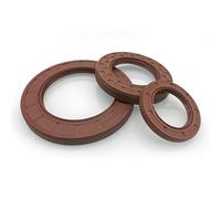 1 sello de aceite de doble labio con esqueleto de hierro, sello de eje giratorio de alta temperatura for maquinaria automotriz (ID 16-20 mm)(20x28x5)