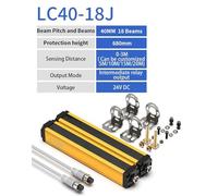 1 sensor de cortina de luz, barrera de seguridad, rejilla de protección, resolución de 20/40 mm, 24 V CC, salida de relé NPN/PNP.(SKY BLUE)