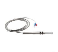 1 sensor de temperatura tipo K a tierra con cable blindado a 30 mm de longitud para recopilación de datos consistente en varias condiciones (5 metros)