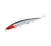 1 señuelo de Pesca de 125 mm y 14,3 g, for Aguas Poco Profundas, Flotante, for pececillos, Cebo Duro, for lubina, Anzuelo de Agua Salada.(DW72-A)
