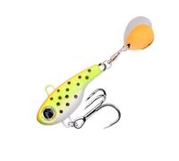 1 señuelo de Pesca metálico de 5 g a 20 g, cucharilla giratoria Que se Hunde, señuelo vibratorio, crankbait, Lentejuelas, cebos, Aparejos de Pesca oscilantes.(B,5g-2cm)