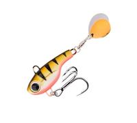 1 señuelo de Pesca metálico de 5 g a 20 g, cucharilla giratoria Que se Hunde, señuelo vibratorio, crankbait, Lentejuelas, cebos, Aparejos de Pesca oscilantes.(A,17g-3.4cm)