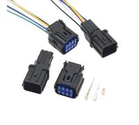 1 Set 0.6mm Series 6 Way Auto Sealed Connector for HP281-06020 HP291-06040 HP285-06021 AC Assembly Car Wire Socket(Dark Grey)