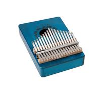 1 Set 17-keys Mahogany Kalimba Finger Thumb Piano Piano De Pulgar(Blue)