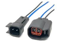 1 Set 2 Pin Auto Fuel Injector Nozzle Methanol Electrical Cable Connectors Wire Harness for DJ7023C-1.5-21(2P Male,1 Set)