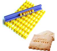 1 SET Alphabet Mold Cookies Cutter Biscuits Baking Printing Number Word Press Stamp Baking Mould Curling Embossing Mold Cake DIY Tool