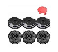 1 Set Compatible for BOSCH 6PCS Lawn Mower Trimmer Spools 9 + 1 Protection Cap 1600A00X61, 1600A00DU0, F016L724381