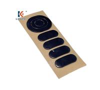 1 set de almohadillas negras para patines de ratón para pegatina antideslizante G102 G304 Mouse Foot Pad