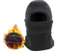 1 Set de Gorro de Terciopelo , Balaclava Máscara a Prueba de Viento, Sombrero Cubre Cuello para , Cubierta de Máscara para Motocicleta para Frío, Sombrero a Prueba de Viento para Deportes al