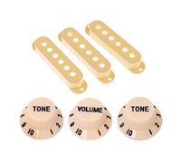 1 Set De La Cubierta De Recogida De La Bobina De Plástico Y Las Perillas De Control De Guía para El Reemplazo De Guitarra Eléctrica Elgitarrhämtning