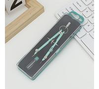 1 Set de portátil multicolor de dos piezas, transparente de material metálico, para cumplir con de dibujo, asistencia de diseño de dibujo, de geometría, hechas a y otros multiusos