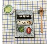 1 SET DIY rice ball mold cat sushi roll rice mold set cartoon seaweed rice bento molds sushi molds Punch Onigiri Mould.