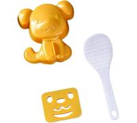 1 SET DOG Sushi Making Kit, Cartoon Cute Onigiri Mold,Kid Lunch Bento Accessories Rice Press Molud,Novel Rice Ball Maker Seaweed Embossed Board Sushi Mould Kit (yellow)