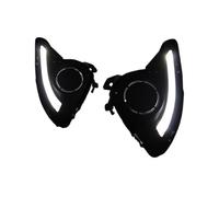 1 Set DRL Compatible With Mazda 2 Mazda2 Demio 2015 2016 LED Daytime Running Lights Daylight Fog Light Cover Yellow Signal(White and yellow)