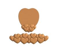 1 Set Heart Shape Mouse Pad With Gel Filled Wrist Rest - Ergonomic Keyboard Support Non-Slip Reposamuñecas gaming(Earth-Yellow)