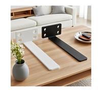 1 Set Heavy Duty Cast Iron Shelves Brackets Floating Shelf 4MM Thicked Invisible L For Support Adecuado para garajes y cocinas(10in Black)