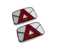 1 Set LED Rear Tail Light Brake Stop Reverse Turn Signal License Plate Lamp Indicator Truck Trailer Caravan Waterproof