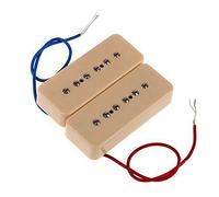 1 Set Pickups De Una Sola Bobina Puente Negro Negro/Amarillo Para Guitarra Eléctrica Elgitarrhämtning (Color : Yellow)