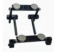 1 Set RC Coche Magnético Carrocería de Aleación de Aluminio Kit de Montaje de Columna con Escala para 1/10 RC Drift HSP 94123 94122 Tamiya 416 417 Sakura S XI CS (Negro)