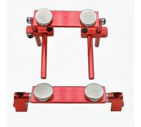 1 Set RC Coche Magnético Carrocería de Aleación de Aluminio Kit de Montaje de Columna con Escala para 1/10 RC Drift HSP 94123 94122 Tamiya 416 417 Sakura S XI CS (Rojo)