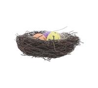 1 Set Simulation Bird Nest Easter Foam Eggs Artificial Nest for Easter Décor and Celebrations