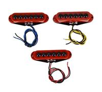 1 Set Single Bobina Pickup Cock Middle Bridge Pickups Red Elgitarrhämtning